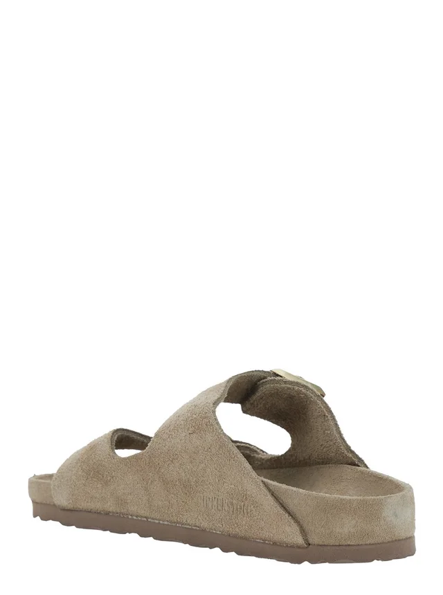 BIRKENSTOCK 'Arizona' Beige Sandals with Buckle Closure in Suede Woman in Beige 100% Leather, photo 6 of 8 from Gaudenzi Boutique