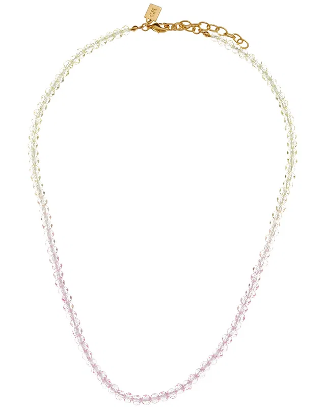 Crystal Haze 18K Plated Colorful Necklace, image 1 of 1 from Gilt