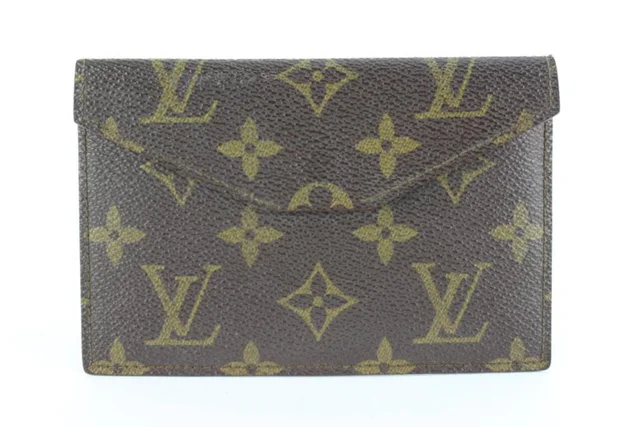 Louis Vuitton Ultra Rare 1980's Card Case Envelope Pouch in Canvas from Bagriculture