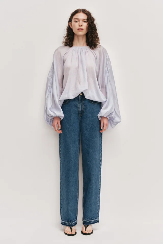 AJE Anistone Blouse in Blue from Aje, photo 1 of 1