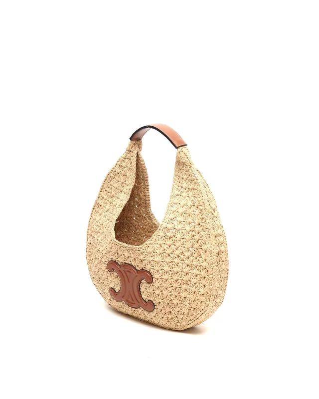 Celine Classic Raffia Panier Hobo Bag in Raffia from A Retro Tale, photo 2 of 7