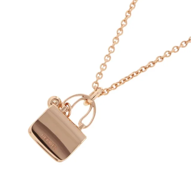 Hermès Constance Amulette Necklace 1PD 18K Pink Gold in Pink from GALLERY RARE, photo 3 of 11