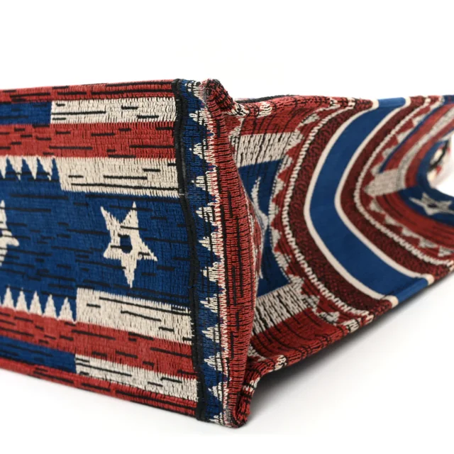 Dior Embroidered Large Exclusive US Book Tote Multicolor in Multicolor Canvas from FASHIONPHILE, photo 10 of 13