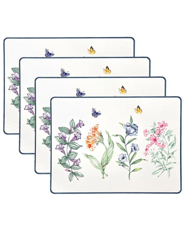 Lenox Set Of 4 Butterfly Meadow Garden Cork Placemats, image 1 of 1 from Rue La La