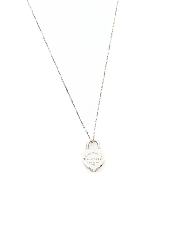 Return To Tiffany Lock Silver Necklace in Silver from A Retro Tale
