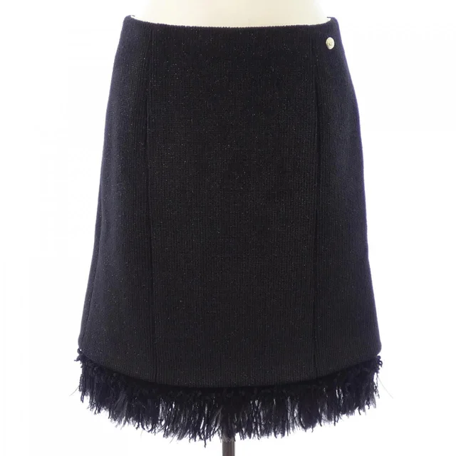 Chanel Skirt Black in Black from The Reluxe
