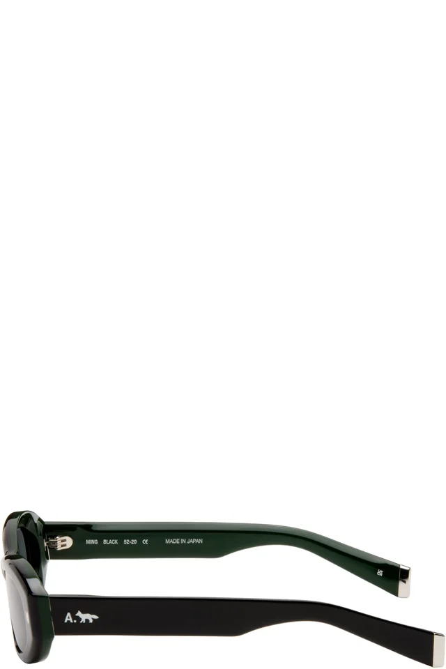 Maison Kitsuné Black A. Society Edition Ming Sunglasses, photo 3 of 4 from SSENSE