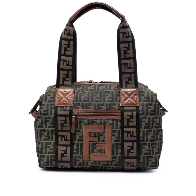 Brown Fendi Zucca Canvas FF Tote in Brown Canvas from Designer Revival