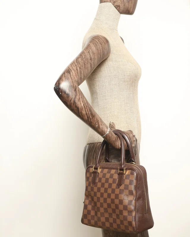 Louis Vuitton Damier Ebene Triana Bag in Brown Denim from A Retro Tale, photo 9 of 9