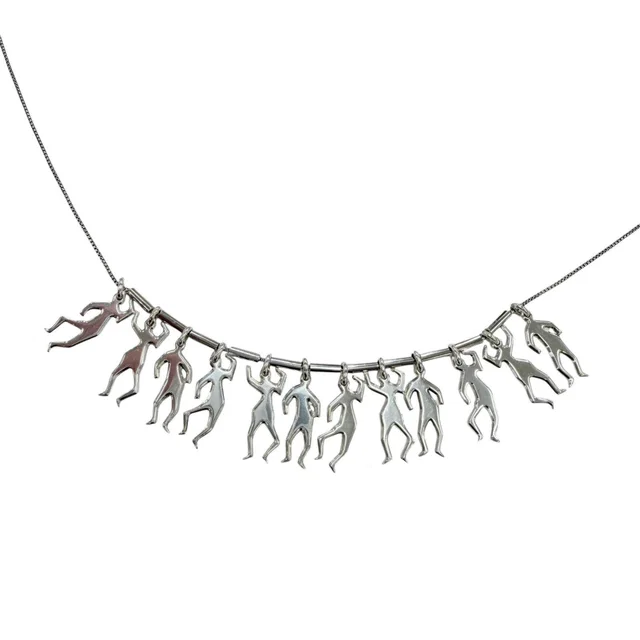 Bottega Veneta Silver Necklace in Silver from LuxUness