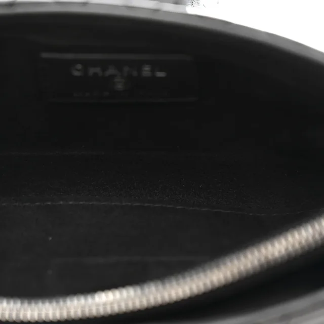 Chanel Boy Reverso Mini Pochette Black in Black Calfskin from FASHIONPHILE, photo 5 of 12