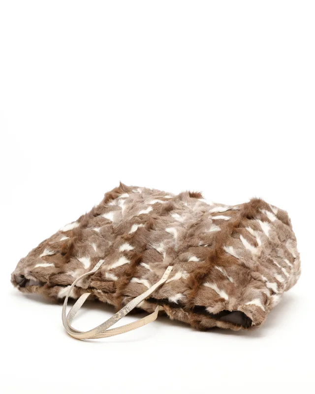 Fendi Fur Tote Bag in Satin from A Retro Tale, photo 5 of 7