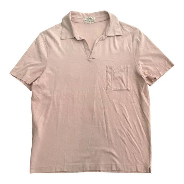 Hermès Skiper Polo Shirt Top M Pink in Pink from The Reluxe