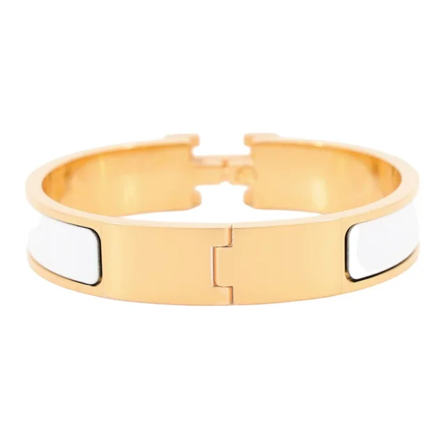 Hermès Clic crack White Metal in White from GALLERY RARE, photo 3 of 9