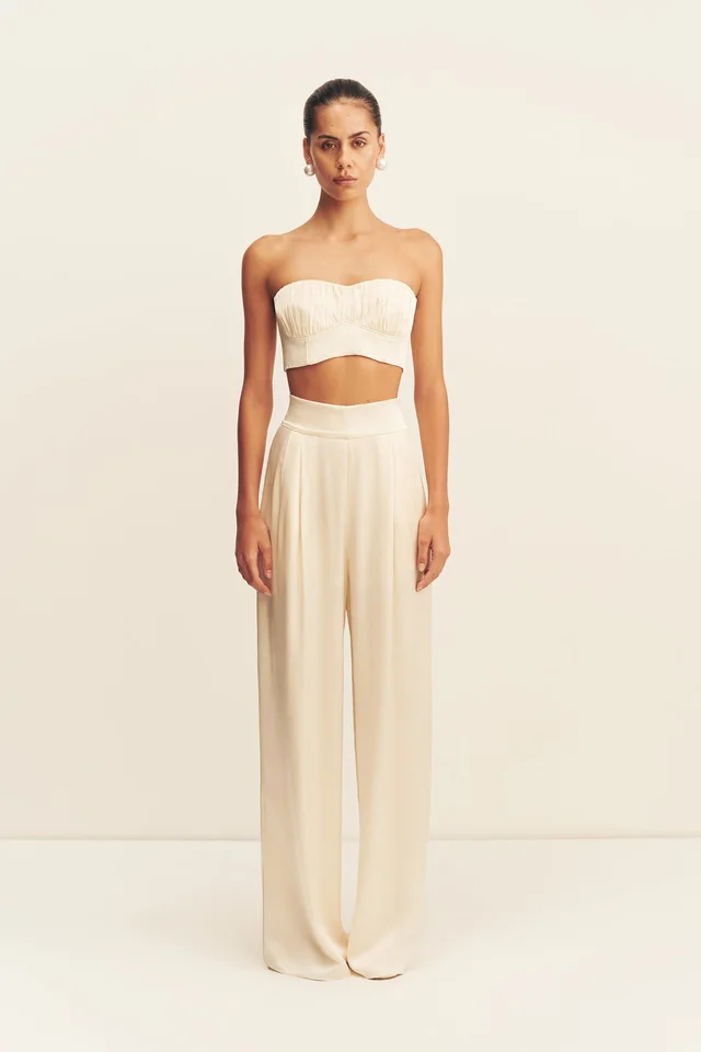 Shona Joy LA LUNE CORDED RUCHED BRALETTE - CREAM from Shona Joy, photo 1 of 1