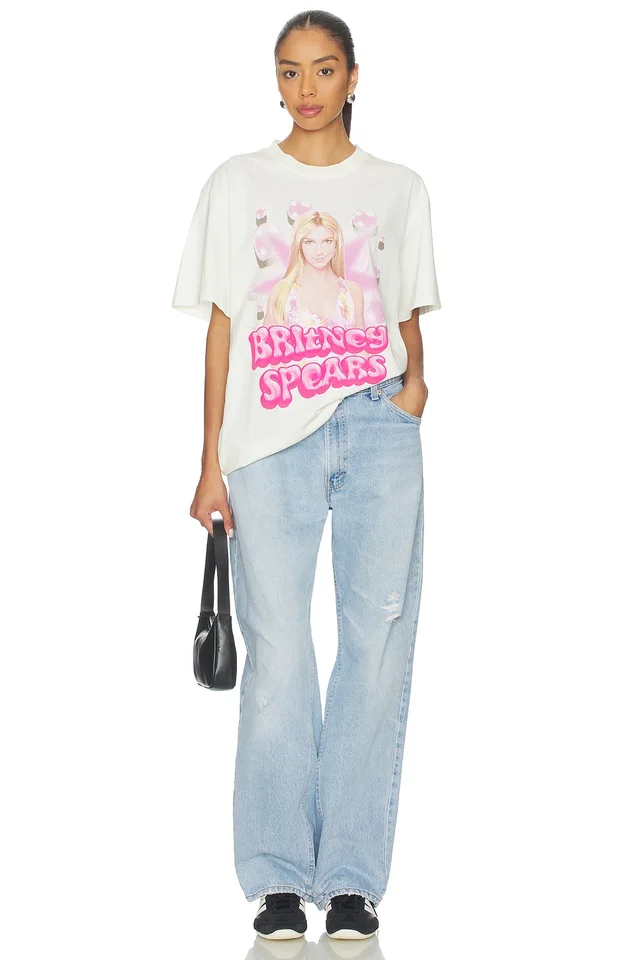 Philcos Britney Spears Bubbles Tee in Cream in Cream Pigment, photo 4 of 4 from REVOLVE (Canada)