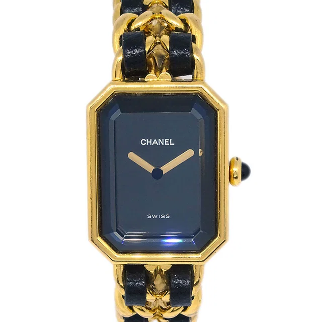 Chanel Premiere Watch Gold #S in Gold Leather from AMORE Vintage Tokyo