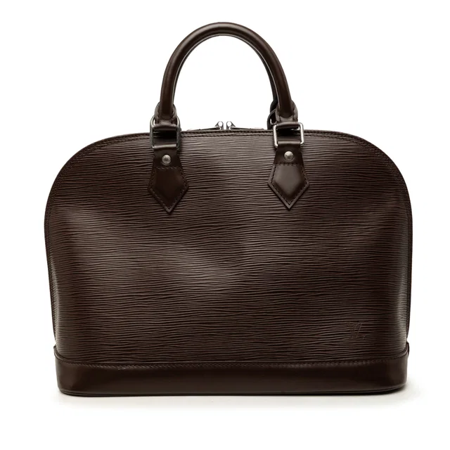 Brown Louis Vuitton Epi Alma PM Handbag in Brown Leather from Designer Revival