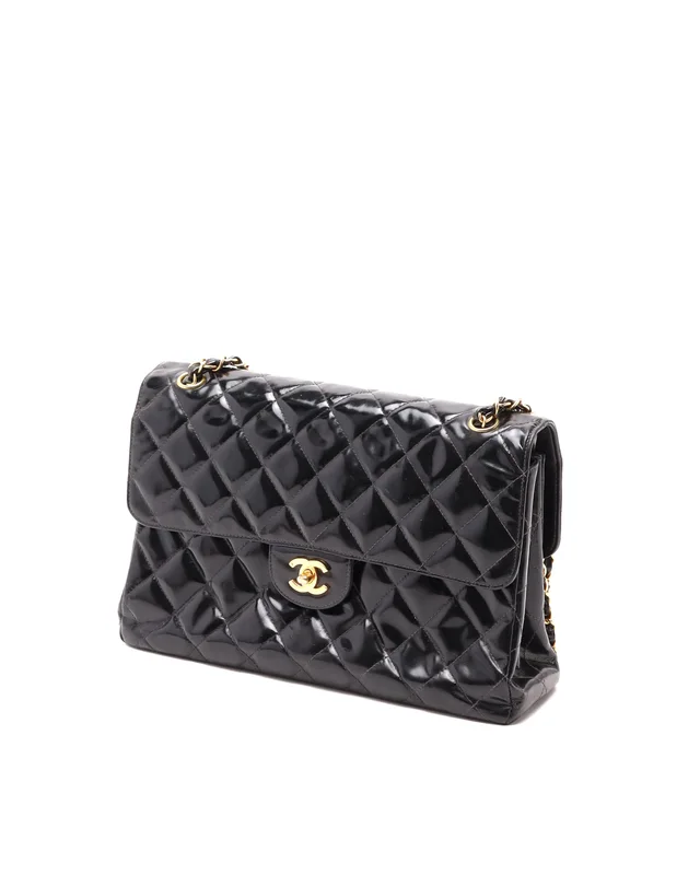 Chanel Double Face Jumbo Flap Bag in Patent leather from A Retro Tale, photo 3 of 13