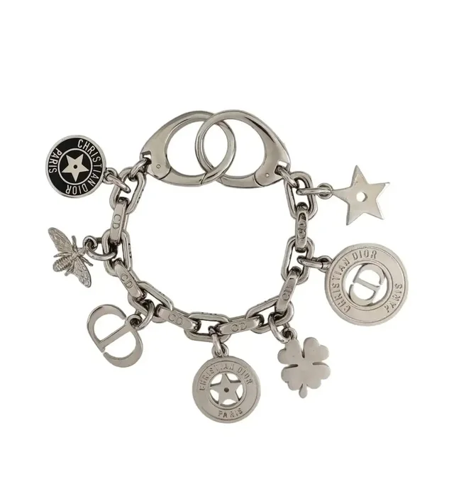 Dior Silver Alloylogo Bracelet Length 19 Cm in gray|silver from Grailed