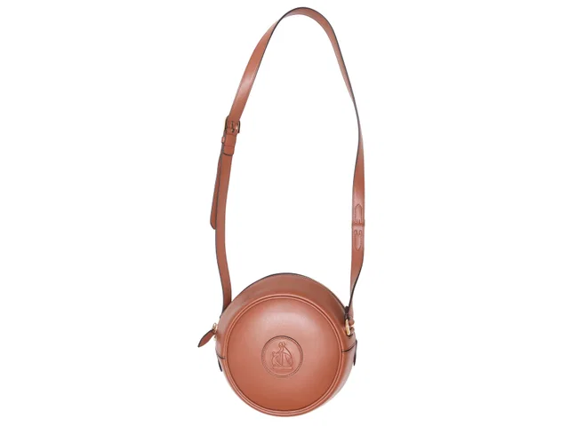 Brown Lanvin Round Camera Crossbody Bag in Brown Leather from Designer Revival