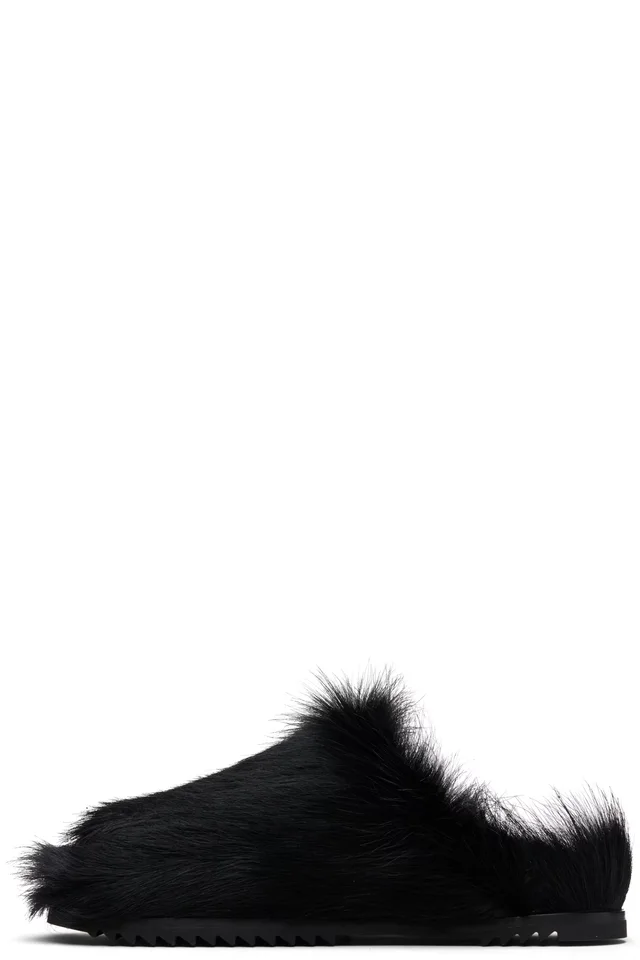 Rick Owens Black Pillow Granola Sandals, photo 3 of 4 from SSENSE
