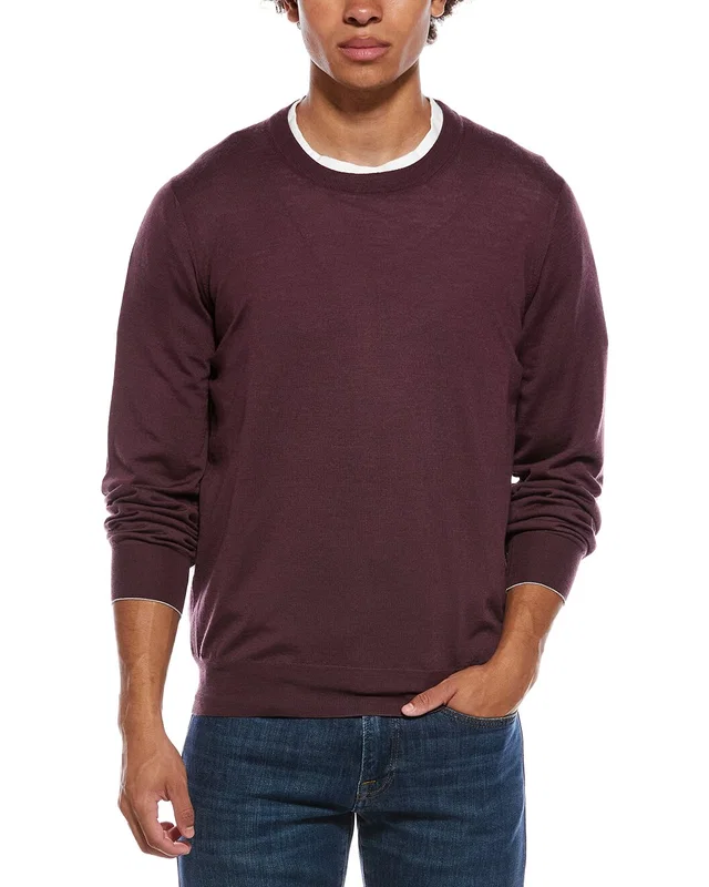 Brunello Cucinelli Cashmere & Wool-Blend Crewneck Sweater, image 1 of 1 from Gilt