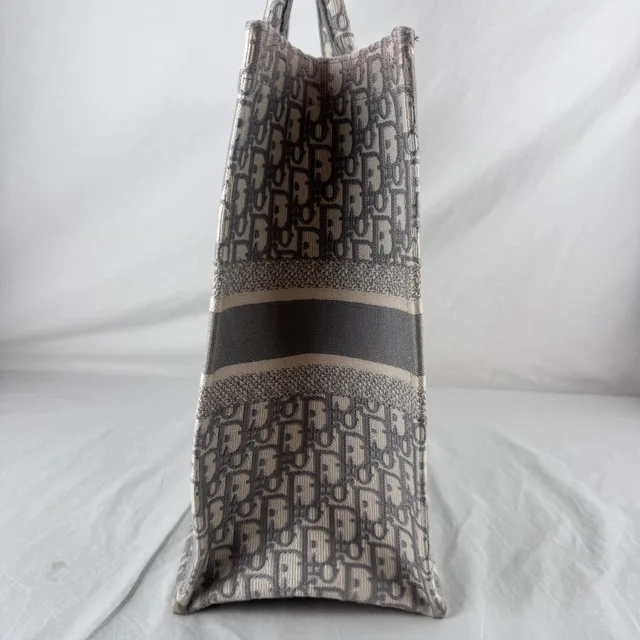 Dior Large Book Tote in embroidery canvas, oblique canvas from Reowned, photo 2 of 25