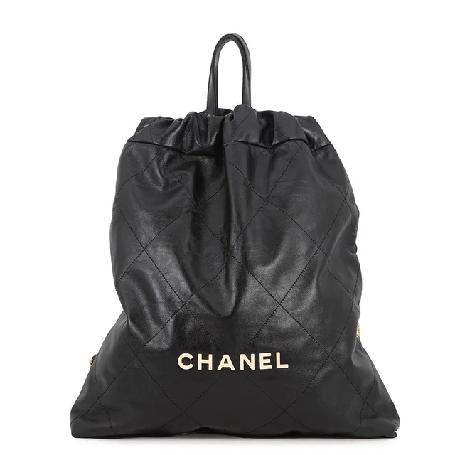 Chanel CHANEL22 Backpack BlackAS3313 Shiny Calf Leather Size Large in Calfskin from GALLERY RARE