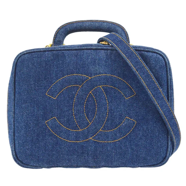 Chanel 1996-1997 Timeless Lunch Box Vanity 24 in Canvas from AMORE Vintage Tokyo