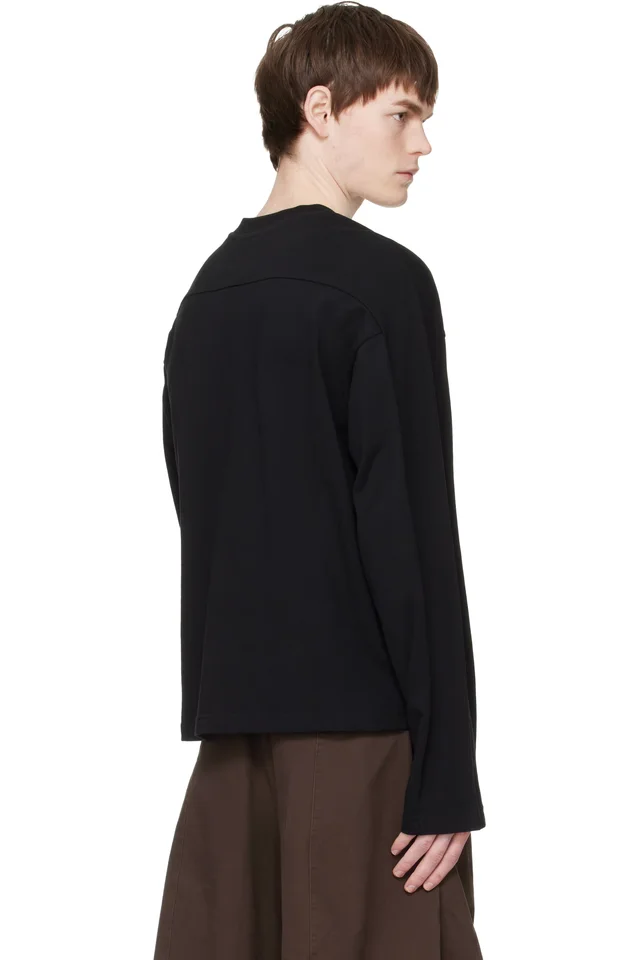 Entire Studios Black Heavy Long Sleeve T-shirt, photo 3 of 4 from SSENSE
