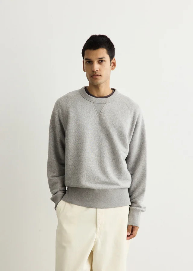 Norse Projects Thorsmork Relaxed Pile Loopback Sweatshirt in Grey from Incu, photo 1 of 1