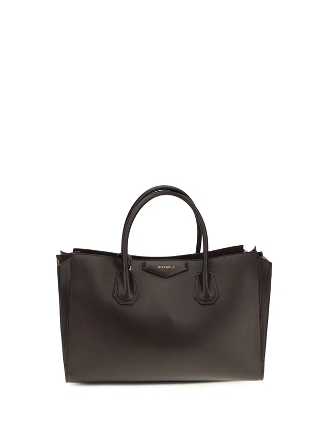 Givenchy Antigona Catchall Shoulder Bag — Brown Calf Leather Bos Taurus in Brown Calfskin from HEWI