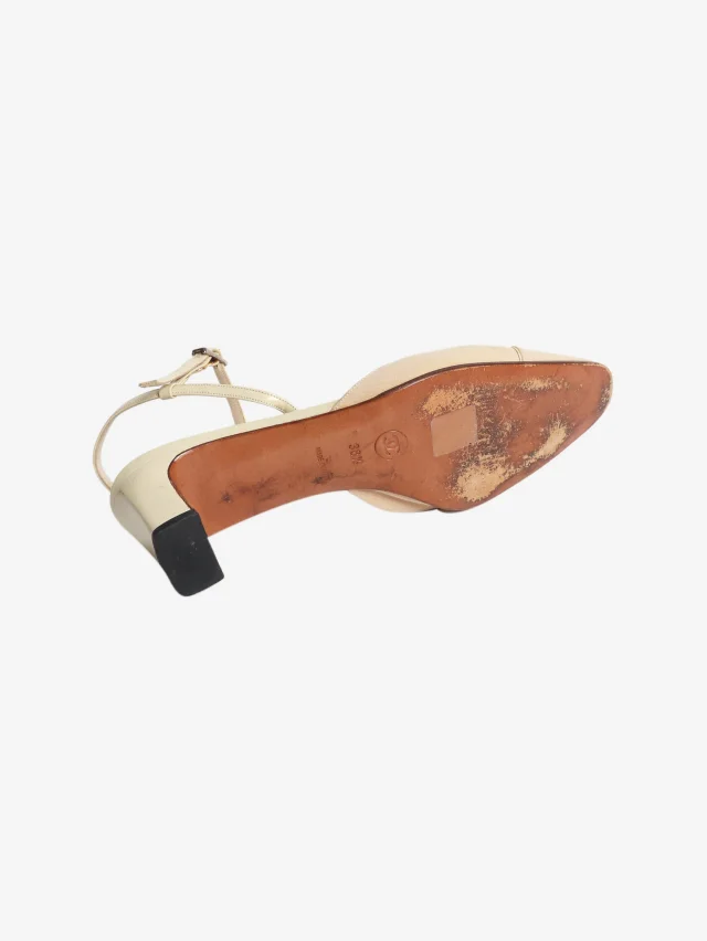 Chanel Beige slingback heels - size EU 38.5 (UK 5. ) in Beige from Sign of the Times, photo 5 of 5