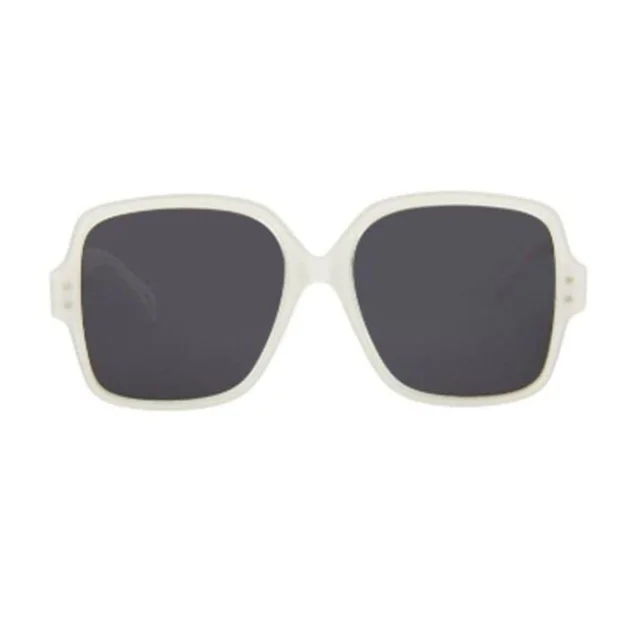 Azzedine Alaïa Women's Vacation Sunglasses - White/Black in black|white from Depop, photo 1 of 1