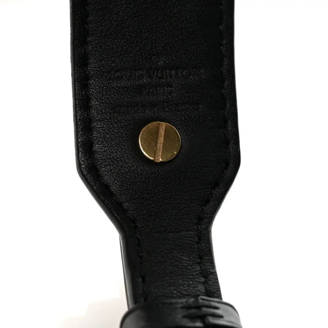 Louis Vuitton Reverse Monogram Bandouliere Shoulder Strap XL Black in Black Calfskin from FASHIONPHILE, photo 4 of 5