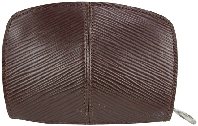 Louis Vuitton Moka Brown Epi Leather Demi Lune Zippy Coin Purse in Brown Leather from Bagriculture