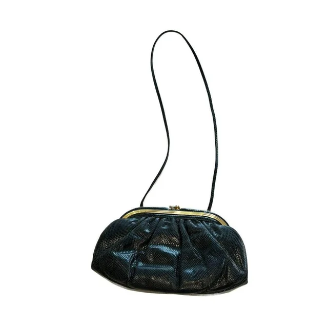 Judith Leiber Women's Bag - Black/Gold in gold|black from Depop, photo 1 of 1