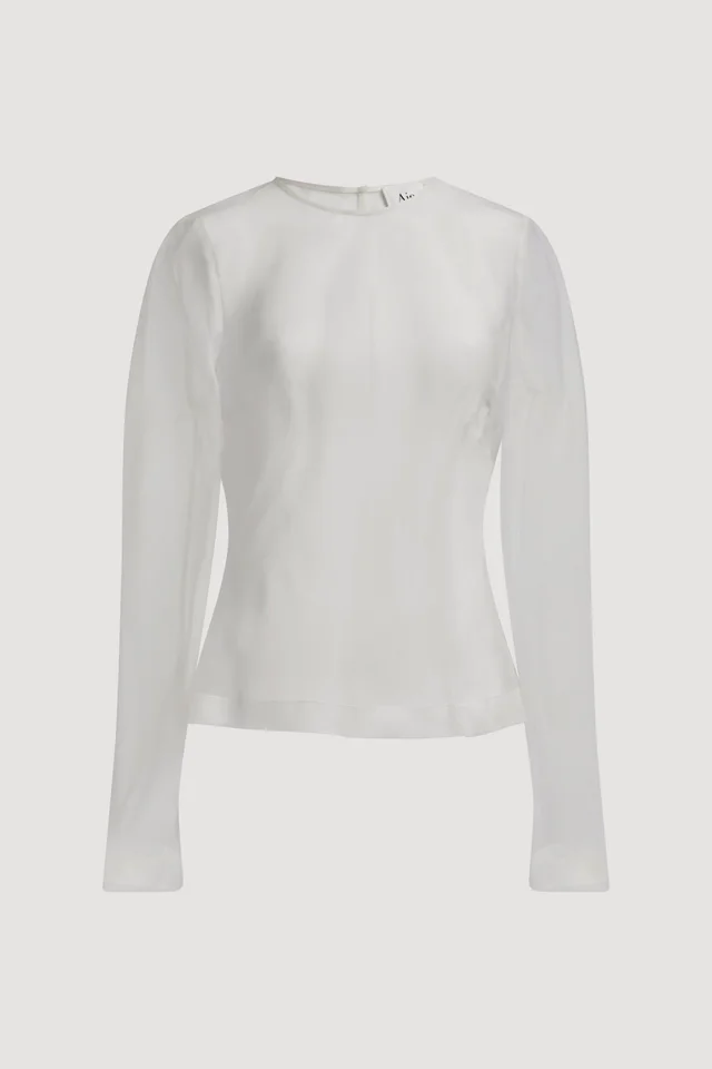 AJE Chancer Long Sleeve Top in White from Aje, photo 1 of 1
