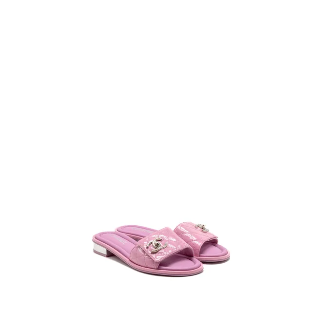 Chanel size 37 mules sandals patent leather pink in Pink Patent leather from EMIER