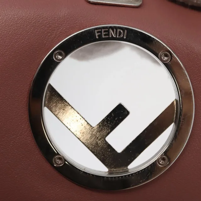 Fendi F Is Wallet On Chain Leather Pink Bag in Pink Leather from HEWI, photo 14 of 24