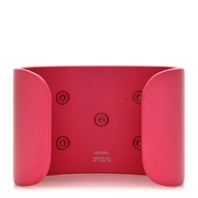Hermès Aluminium Sunset Collier De Chien CDC Bracelet T2 Rose Couture in Pink from FASHIONPHILE, photo 3 of 4