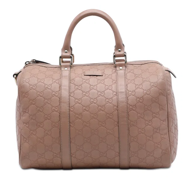 Brown Gucci Medium Guccissima Joy Boston Bag in Brown Leather from Designer Revival