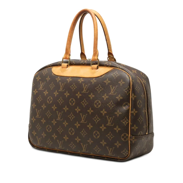 Brown Louis Vuitton Monogram Deauville Handbag in Brown Coated canvas from Designer Revival, photo 2 of 2