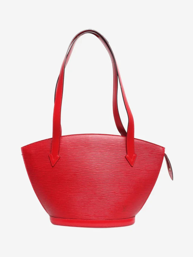 Louis Vuitton Red vintage 1997 Saint Jacques tote bag in Red Leather from Sign of the Times