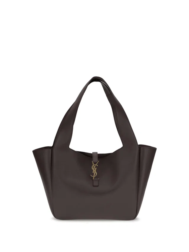 Saint Laurent Shoulder Bag — Purple Calf Leather Bos Taurus in Purple Calfskin from HEWI