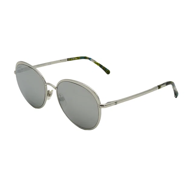 Chanel Cocomark Sunglasses Silver Eyewear in Silver from Luxury Promise