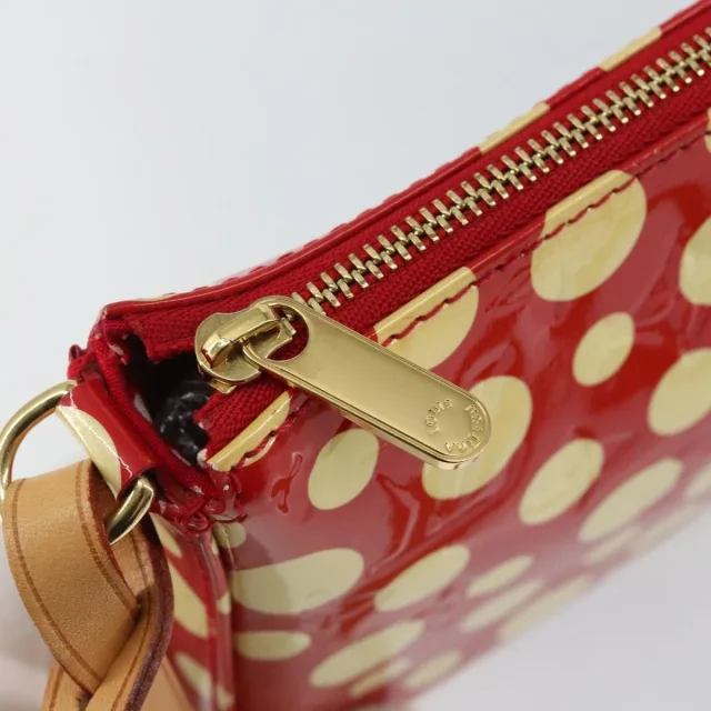Louis Vuitton Pochette Accessoires Yayoi Kusama Painted Dots Monogram Vernis Red Patent_leather Bag in Red Patent leather from HEWI, photo 13 of 23
