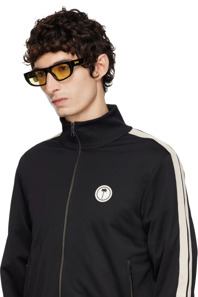 Palm Angels Black Ventura Sunglasses, photo 4 of 4 from SSENSE