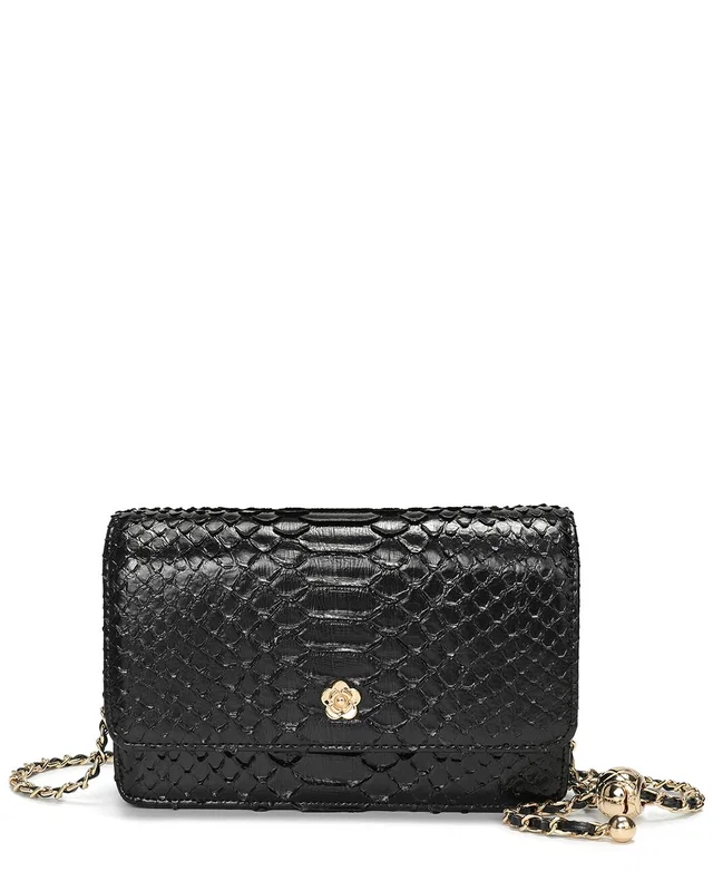 Tiffany & Fred Paris Python-Embossed Leather Crossbody, image 1 of 1 from Rue La La
